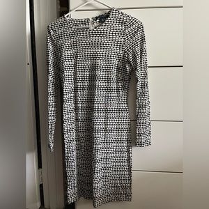Banana Republic black & white work dress